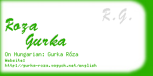 roza gurka business card